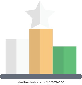 board vector flat color icon