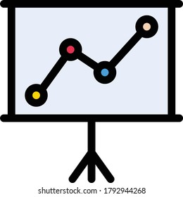 board vector flat color icon 