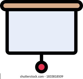 board vector flat color icon 