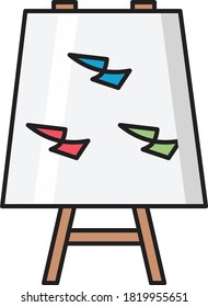 board vector flat line icon 