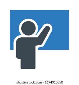 board vector glyph color icon 