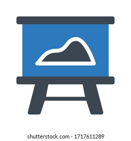 board vector glyph color icon 