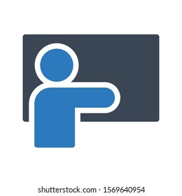 board vector glyph colour icon 