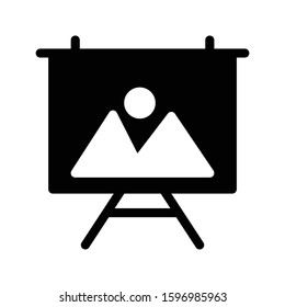 board vector glyph flat icon 