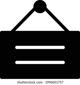 board vector glyph flat icon