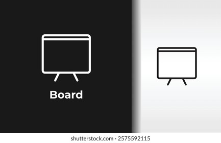 Board Vector, Icon Or Logo Sign Isolated Symbol Illustration