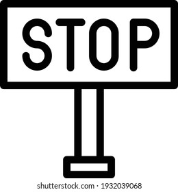 board vector thin line icon