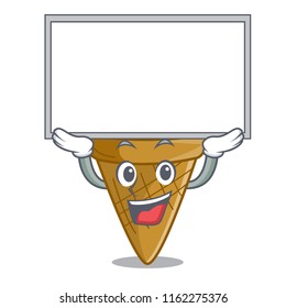 Up board wafer cone character cartoon