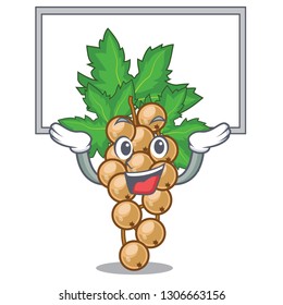 Up board white currant isolated with the cartoons
