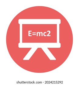 Board white glyph with color background vector icon which can easily modify or edit 