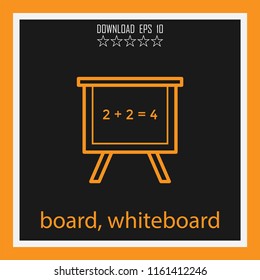 board, whiteboard vector icon
