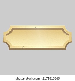 Board Wood Cartoon Style Background Stock Vector (Royalty Free ...