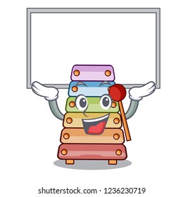 Up board xylophone classic music sound sign cartoon