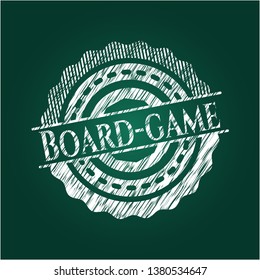 Board-game on blackboard