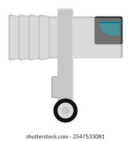 boarding Bridge icon in Flat Style. Color Fill