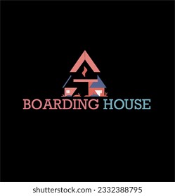 Boarding house logo template. logo for boarding house business