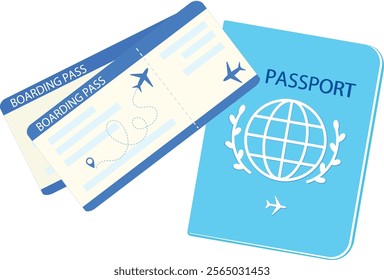 boarding pass airplane icon vector holiday