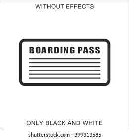 Boarding pass icon