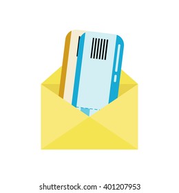 Boarding pass icon