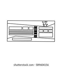 boarding pass icon