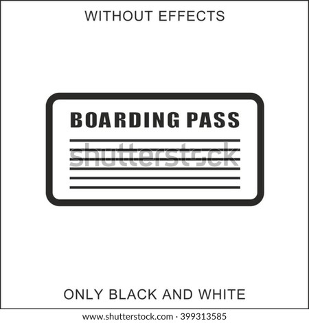 Boarding pass icon