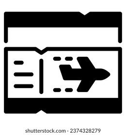 Boarding Pass Icon Illustration, for uiux, web, app, infographic, etc