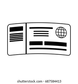 boarding pass icon image 
