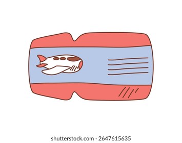 Ícone isolado do doodle desenhado à mão do bilhete de embarque