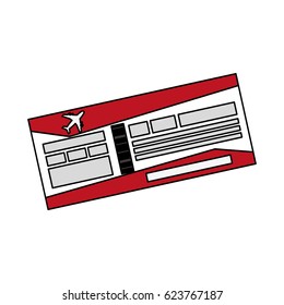 boarding pass or ticket icon image 
