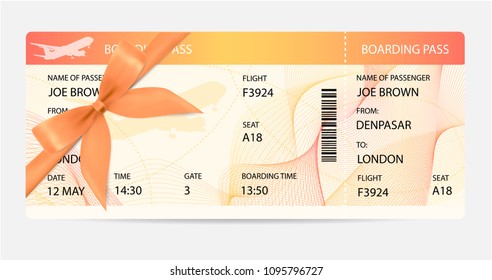 Airline Ticket Gift Certificate Template from image.shutterstock.com