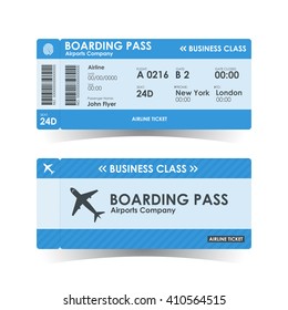 Boarding pass tickets blue design. vector illustration.