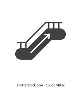 Boarding ramp flat icon, vector sign, airport stair colorful pictogram isolated on white. Symbol, logo illustration. Flat style design