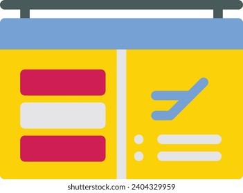 Boarding single vector line icon