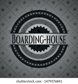 Boarding-house dark emblem. Retro. Vector Illustration. Detailed.