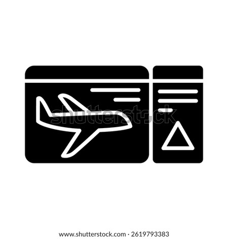 Boardingpass Icon Element For Design
