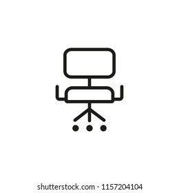 Boardroom Chair Line Icon. Manager, Ergonomic Furniture, Armchair. Chair Concept. Vector Illustration Can Be Used For Topics Like Business, Design, Furniture