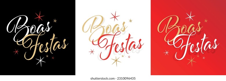 Boas Festas, Felices Fiestas en portugués