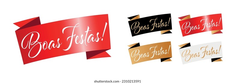 Boas Festas, Happy Holidays in in portuguese