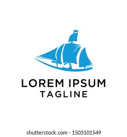 Boat Abstract Logo Design Illustration