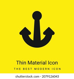 Boat Anchor minimal bright yellow material icon