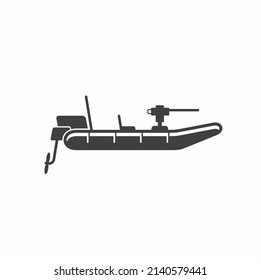 ilustración del ejército de barcos, barco de batalla, arte vectorial.