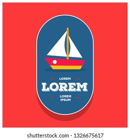 Boat Badge Sticker Design