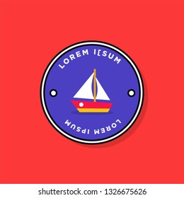 Boat Badge Sticker Design