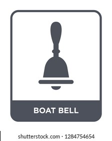 boat bell icon vector on white background, boat bell trendy filled icons from Nautical collection, boat bell vector illustration