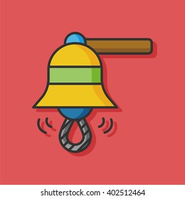 boat bell vector icon