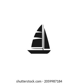 boat black icon, trasportation black icon isolated white background