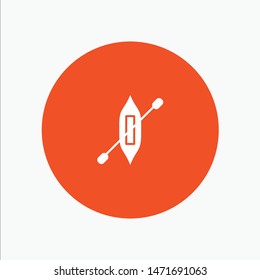 Boat, Canoe, Kayak, Ship white glyph icon