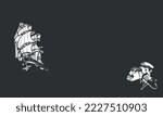 boat captain background logo symbol design vector 