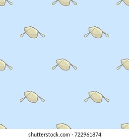 boat cartoon seamless pattern in light background