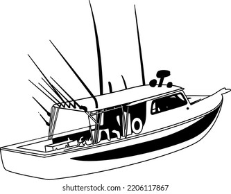 Boat Clipart - Vector Illustration